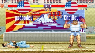 FT5 sf2hf padoodey US vs ChoiBoy US Street Fighter II Hyper Fighting Fightcade Jun 12 [upl. by Concettina653]