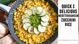 Mediterranean Zucchini Rice  Delicious amp Savory with Tons of Vegetables and Protein [upl. by Slack]