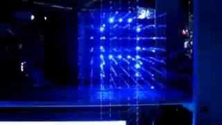 8x8x8 LED cube flying text [upl. by Drarreg581]