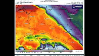 Wichura w Polsce i regionie Prognoza siły wiatru [upl. by Pallaten]