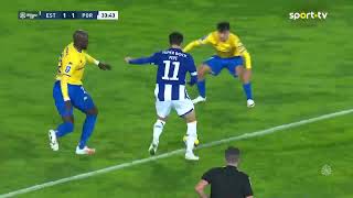 Golo Pepê Estoril 11 FC Porto  Taça da Liga  sport tv [upl. by Atrim]