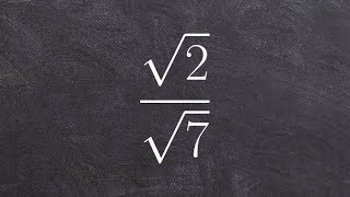 Algebra 1  Radicals Rationalizing the Denominator [upl. by Wivina]