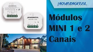 MINI WIFI Módulos 1 e 2 Canais  NovaDigital Smart  Automação ao seu alcance [upl. by Sauers]