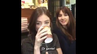 LEGENDADO PARTE 1  Livechat no Facebook com Troian Lucy Shay e Ian 210416 [upl. by Greenleaf786]