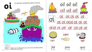 Jolly Phonics  Workbook 7  Page 7  Letter Combination oi  2020 Edition [upl. by Ycnaffit709]