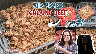 Air Fryer Ground Beef cook mince in air fryer [upl. by Manwell546]