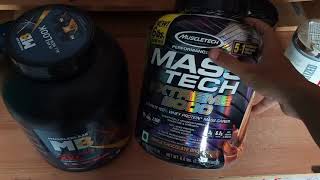 MUSCLE TECH MASS GAINER EXTREME 2000MASS TECH BENEFITS RESULTS TASTE HINDIFULL REVIEW [upl. by Odilo]