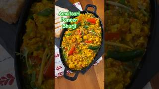 Amritsari Paneer Bhurji  easiest paneer bhurji recipe [upl. by Alyac154]