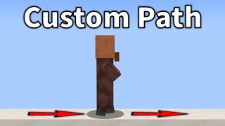 Minecraft How to create a custom mob path Quick Tutorial 121 [upl. by Attennod909]