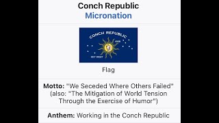 Interesting History The Story of The Conch Republic [upl. by Burkhart]