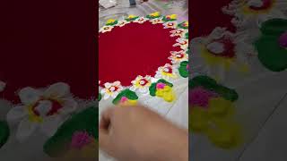 Rangoli banane ka tarika [upl. by Rew363]