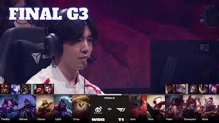 WBG vs T1  Game 3  Grand Finals LoL Worlds 2023  T1 vs Weibo Gaming  G3 full [upl. by Marcela976]