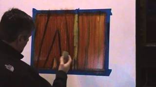 simple mahogany Wood graining technique [upl. by Enel]