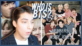 WHO IS BTS  members and inside jokes Reaction [upl. by Enyak673]