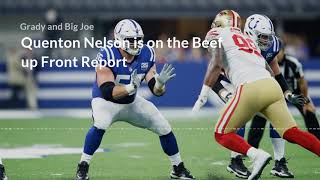 Quenton Nelson Beef Up Front Report [upl. by Neladgam391]