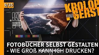 Wie groß kann ich Fotos drucken  09  Fotobuch selbst gestalten 📷 KrolopampGerst [upl. by Ivad188]