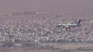 approach amp landing of an Embraer in Eilat Israel [upl. by Irma]