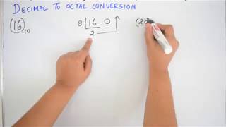 Decimal to Octal Conversion and vice versa  Digital Electronics  Very Easy [upl. by Salomon]