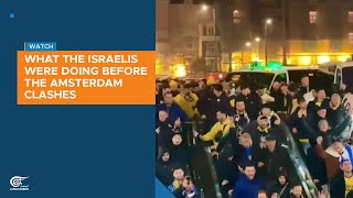 What the Israelis were doing before the Amsterdam clashes [upl. by Bowerman589]