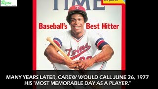 Twins great Rod Carews most memorable day [upl. by Auohc]