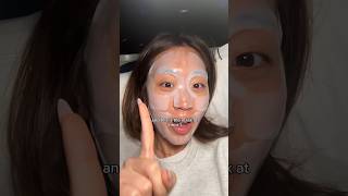 Trying the viral CLEAR sheet mask on my 6 HOUR FLIGHT😱 sheetmask koreanskincare viral [upl. by Lehet]