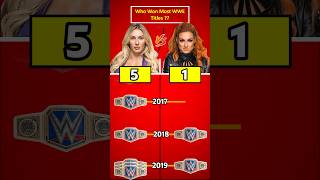 Charlotte Flair vs Becky Lynch  Who won most WWE Championships wwe wrestledata [upl. by Landau]