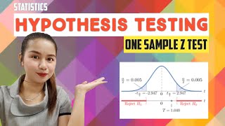 HYPOTHESIS TESTING  ONE SAMPLE Z TEST  Statistics  Tagalog Explained [upl. by Lehsar]