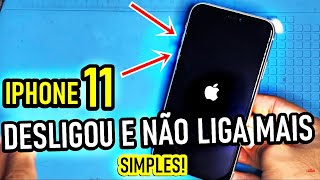 IPhone 11 não liga desligou e não liga mais TENTE FAZER ISSO PRIMEIRO ANTES DE LEVAR NO TÉCNICO [upl. by Clovah]