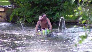 2017 AuSable Canoe Marathon Sprint  Wes Dean  Jason Hatfield [upl. by Mchail]