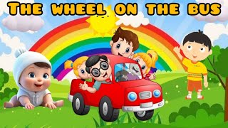 THE WHEELS ON THE BUS  Lagu Anak Populer  English song [upl. by Byrann]