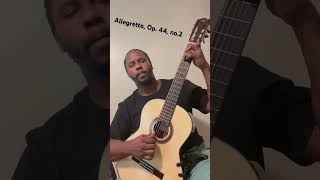 F Sor  Allegretto Op 44 no2 guitar classicalguitar nylonstrings cornrows fsor [upl. by Launce]