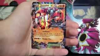 Opening Pokemon Hoopa Ex Tin Box Power Beyond Booster deutsch  german [upl. by Akkahs307]