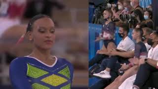 Gadirova Twins Reacting to Rebeca Andrades FX [upl. by Terrej491]