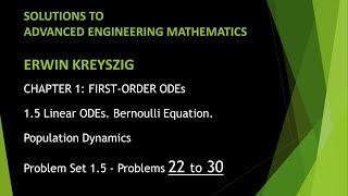 KREYSZIG 15  Advanced Engineering Mathematics  Kreyszig  Problem Set 15  Problems 22  30 [upl. by Benita210]