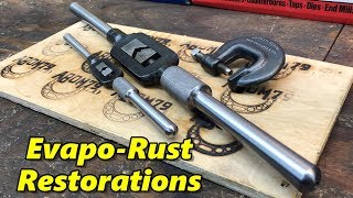 Tap Wrench amp CClamp Restorations Using Evaporust [upl. by Atinwahs409]