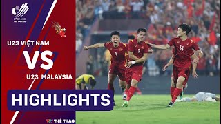 Highlights U23 VIỆT NAM vs U23 MALAYSIA  Tiến Linh tỏa sáng chiến thắng nghẹt thở [upl. by Gervais]