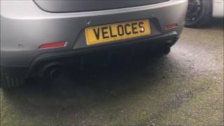 ALFA ROMEO GIULIETTA STRAIGHT THROUGH STAINLESS STEEL EXHAUST SYSTEM SOUND [upl. by Burdelle]