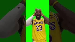 LeBron James Screaming meme  NBA Media Day 2024  Green Screen [upl. by Econah]