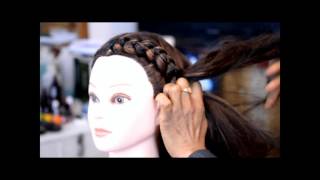 JUMBO CORNROWS ADD EXTENSIONS [upl. by Rosalinde]