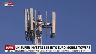 UniSuper invest 1 billion into European mobile towers business [upl. by Babby783]