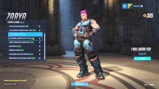 Overwatch Japanese Voice Lines  Zarya [upl. by Narok878]