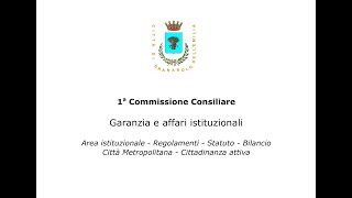 I Commissione Consiliare del 29102024 [upl. by Joshia]