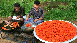 500 JALEBI MAKING  How To Make Jalebi Bakery Style  Jangiri Recipe [upl. by Ahsiugal7]