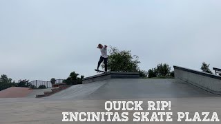 Quick Rip Skatepark Tour  Encinitas Skate Plaza AKA Poods Park  Encinitas CA [upl. by Stoecker916]