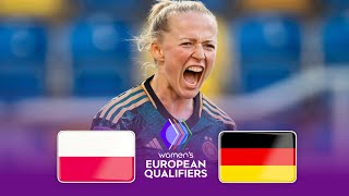 Matchday 4  Poland vs Germany Womens  UEFA Womens Euro Qualifiers 04062024 [upl. by Norb950]