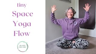 Secret Space Yoga Flow for Limited Spaces  Short Yoga Stretch for Small Space [upl. by Femi]