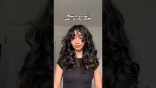 How to Style Wavy Hair With Bangs [upl. by Ytirev228]