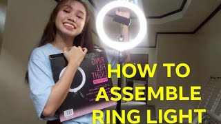 HOW TO ASSEMBLE RING LIGHT 26cm step by step [upl. by Arbua]