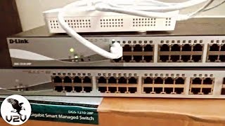 How to Create Vlan amp Trunking DLink DGS121028 L2 Switch  Dlink Switch Configuration amp IP Change [upl. by Asin]