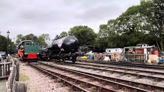 Sir William Mcalpine running round at Station on the Whitwell and Reepham railway 10824 [upl. by Eelrihs787]